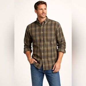 Pendleton 100% Virgin Wool Plaid Button Down Shirt Men’s Large USA Made